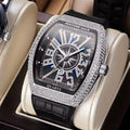 Aura Stellar Edition – Iced-Out Compass Dial Luxury Watch